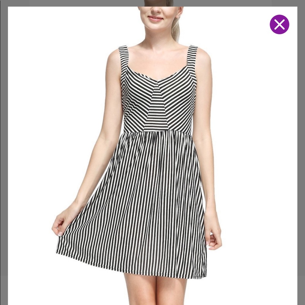 Black and White Stripe Dress